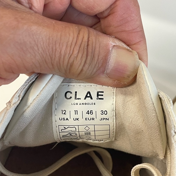 CLAE like-new Los Angeles Court Sneakers mens Size 12 - Picture 7 of 9